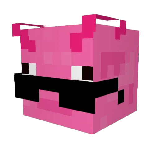 CamaronPistola Minecraft avatar head, 3D render