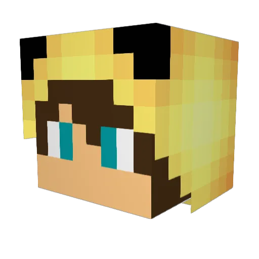 Camaroz28peru Minecraft avatar head, 3D render