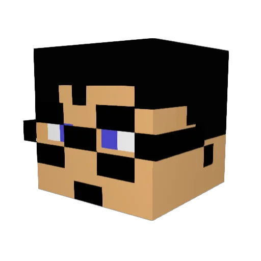 Cambo82 Minecraft avatar head, 3D render