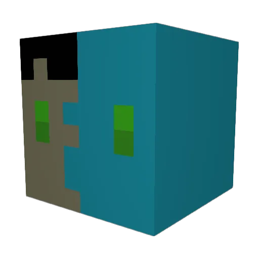 Cambots Minecraft avatar head, 3D render