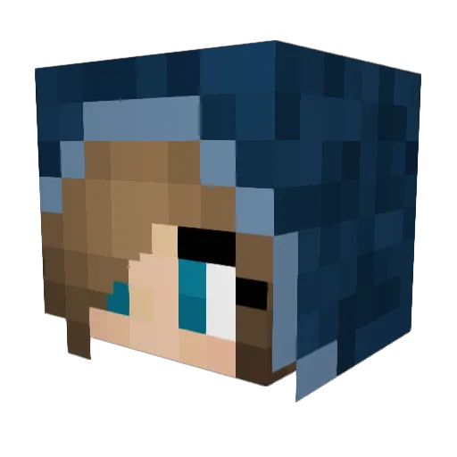 Camcart Minecraft avatar head, 3D render