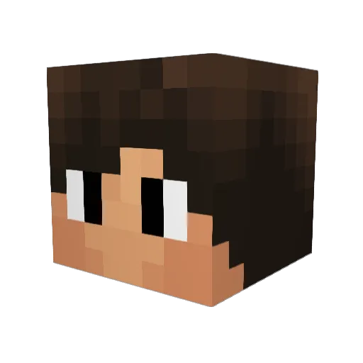 CamderR Minecraft avatar head, 3D render