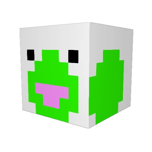 Camderonron Minecraft avatar head, 3D render