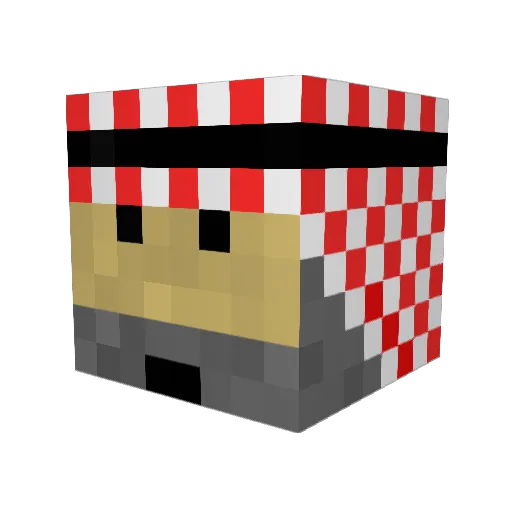 CameelHabibHabob Minecraft avatar head, 3D render