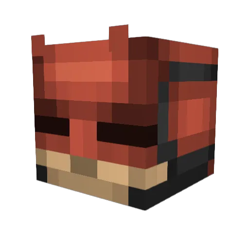 Camelicano Minecraft avatar head, 3D render