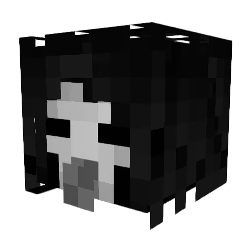 Camelihoo Minecraft avatar head, 3D render