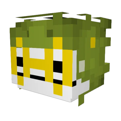 Camenoooo Minecraft avatar head, 3D render