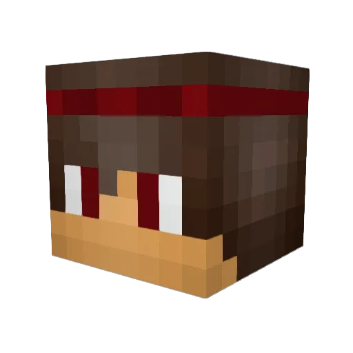 Camer0nL0gic Minecraft avatar head, 3D render