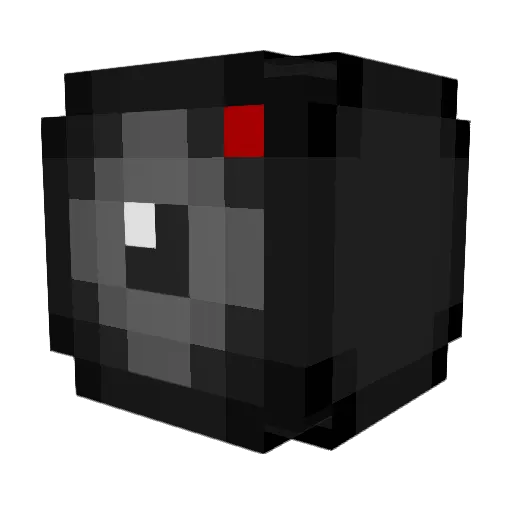 Camera_P1g Minecraft avatar head, 3D render