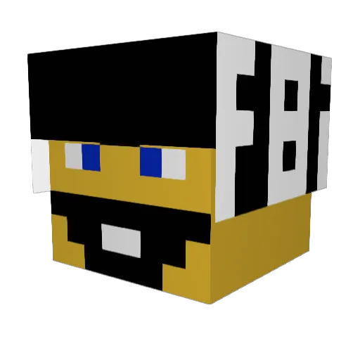 Cameron38 Minecraft avatar head, 3D render
