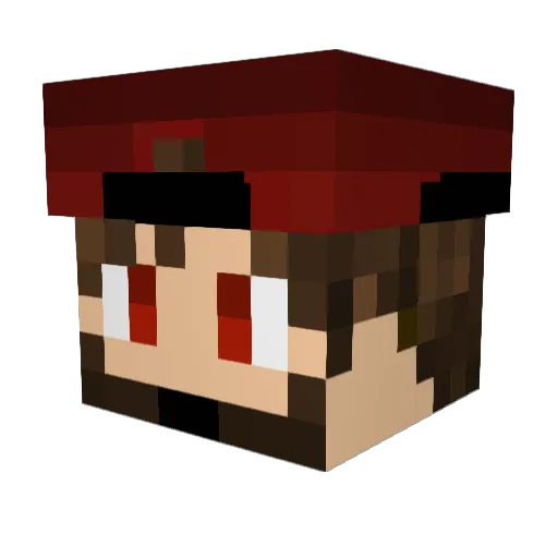 CameronBobGaming Minecraft avatar head, 3D render