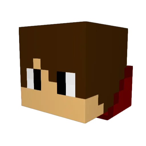 CameronS312 Minecraft avatar head, 3D render