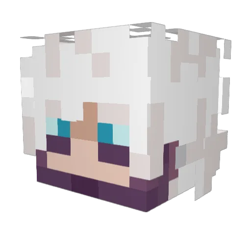CameronScavenger Minecraft avatar head, 3D render