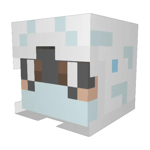 CamgamingTTV Minecraft avatar head, 3D render