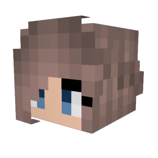 CamiCamel Minecraft avatar head, 3D render