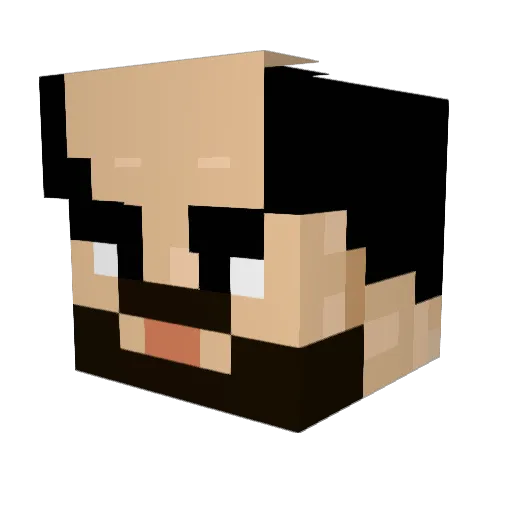 Cami_Pro Minecraft avatar head, 3D render