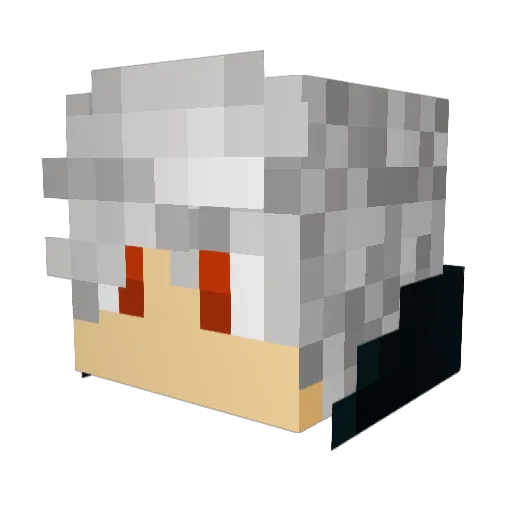 Cami_Sama Minecraft avatar head, 3D render