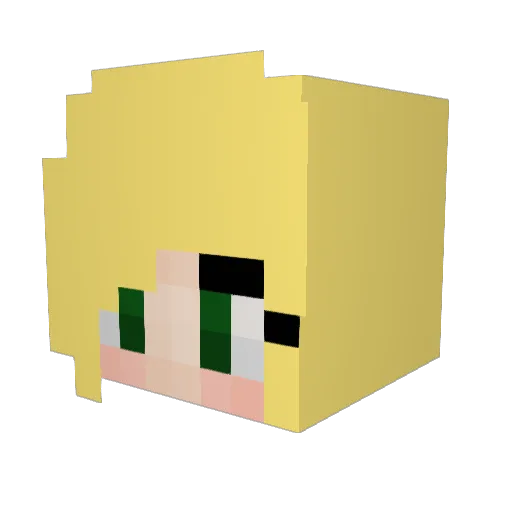 Cami_Stewart Minecraft avatar head, 3D render