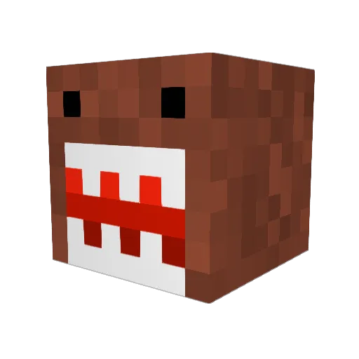 Camical_ Minecraft avatar head, 3D render