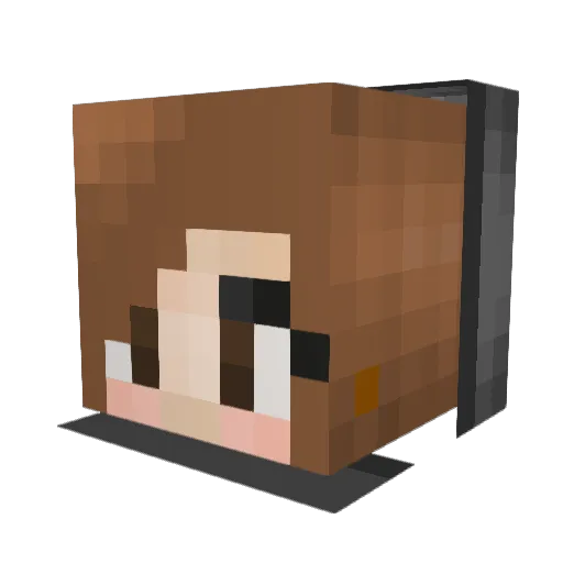 Camila4550 Minecraft avatar head, 3D render