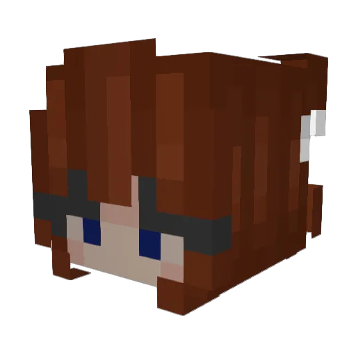 Camilc07 Minecraft avatar head, 3D render