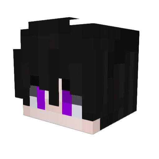 Camille95 Minecraft avatar head, 3D render