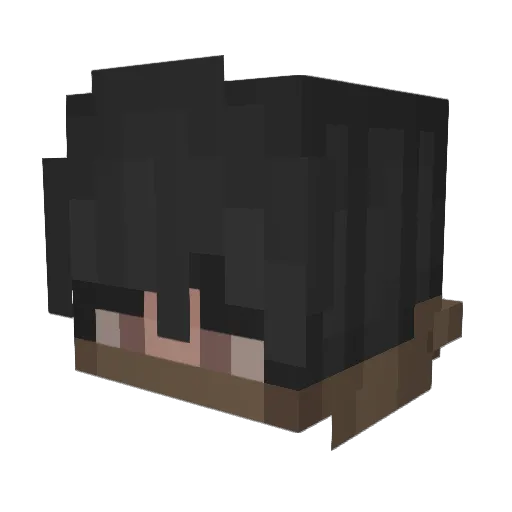 CamilleV__ Minecraft avatar head, 3D render