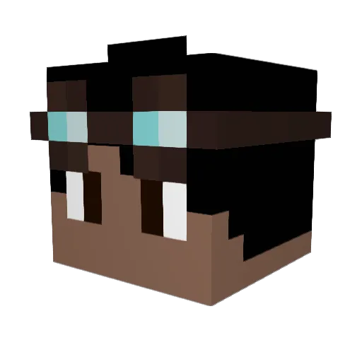 CamilloGamer13 Minecraft avatar head, 3D render