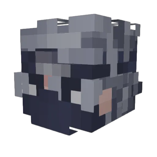 CamiloGG8 Minecraft avatar head, 3D render