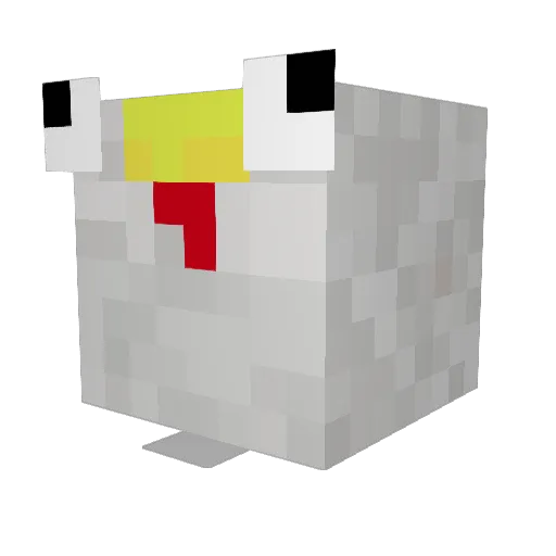 Camina14 Minecraft avatar head, 3D render