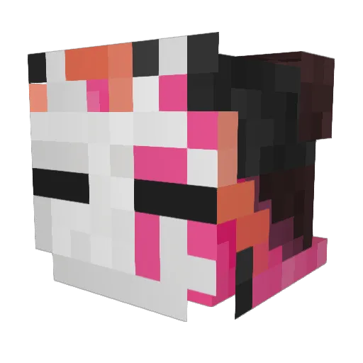 CamisHre Minecraft avatar head, 3D render