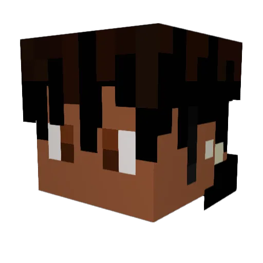 Camm___ Minecraft avatar head, 3D render