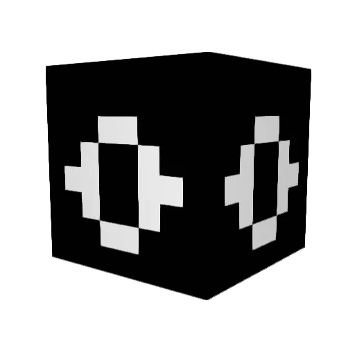 Cammihearts Minecraft avatar head, 3D render