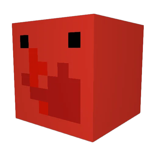 Cammmmmm Minecraft avatar head, 3D render