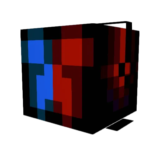 Cammoura16 Minecraft avatar head, 3D render