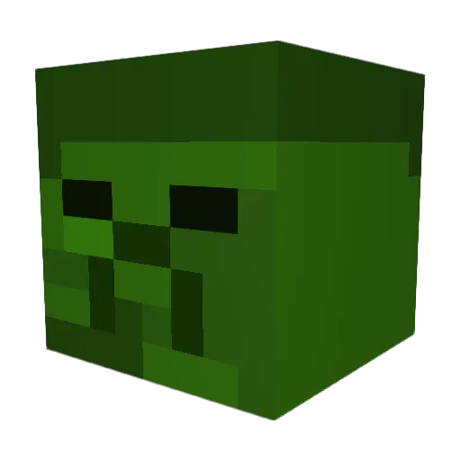 CammyWizard Minecraft avatar head, 3D render