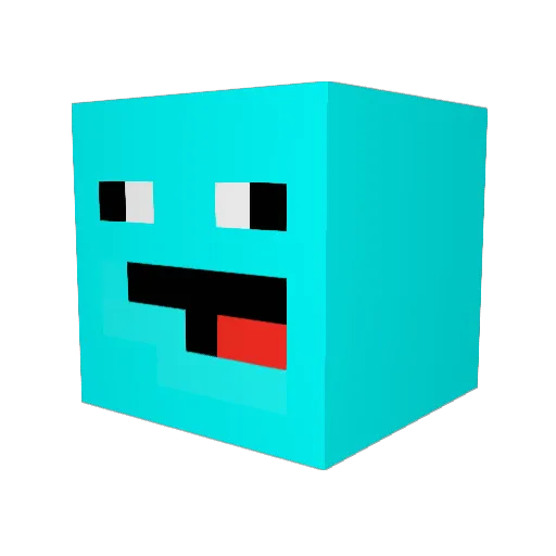 Camo3545 Minecraft avatar head, 3D render
