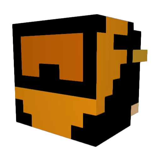 CamoFlash7 Minecraft avatar head, 3D render