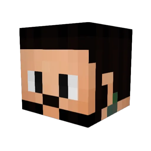 CamoNerd101 Minecraft avatar head, 3D render