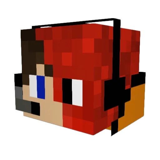 Camo_X17 Minecraft avatar head, 3D render
