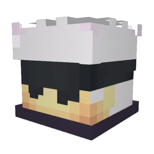 Camoa Minecraft avatar head, 3D render