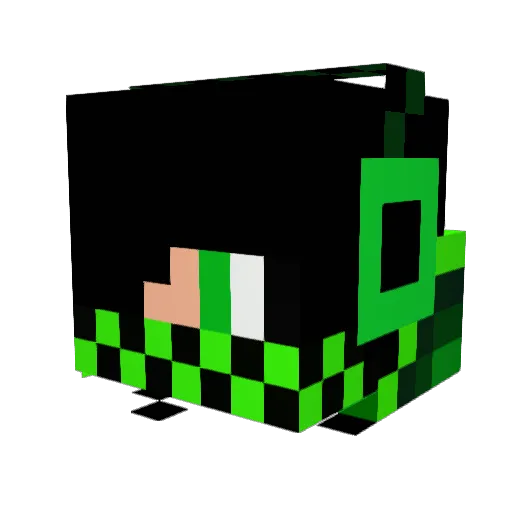 Camokid2006 Minecraft avatar head, 3D render