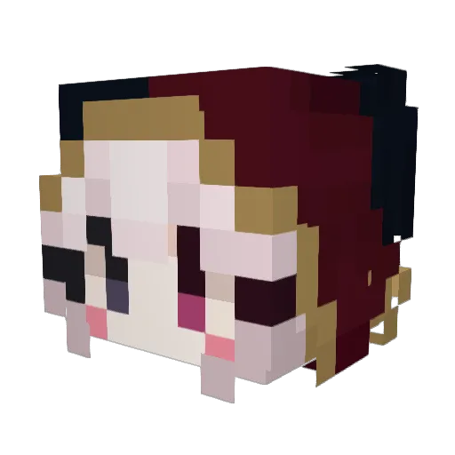 Camomil4 Minecraft avatar head, 3D render