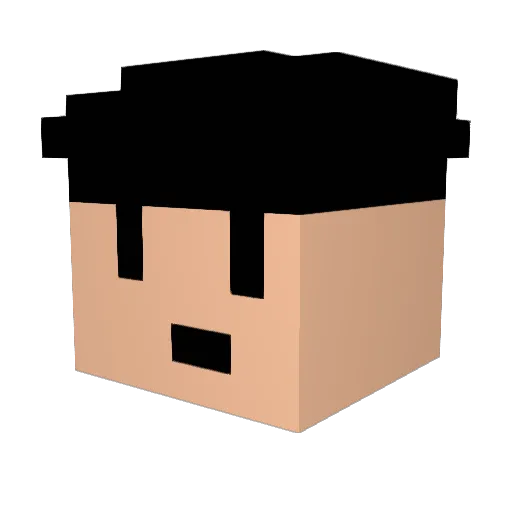 Camoorex Minecraft avatar head, 3D render