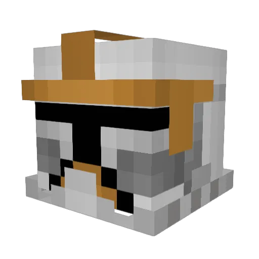 Camoscout15 Minecraft avatar head, 3D render