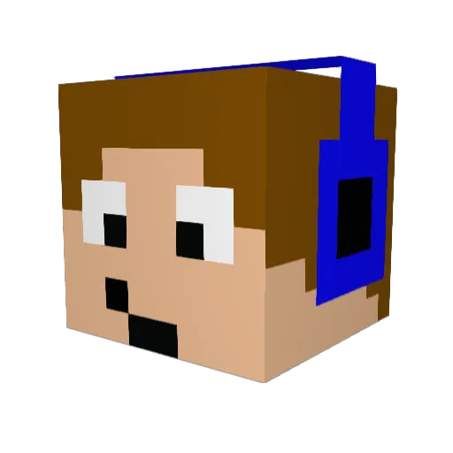 CamouflageMan25 Minecraft avatar head, 3D render