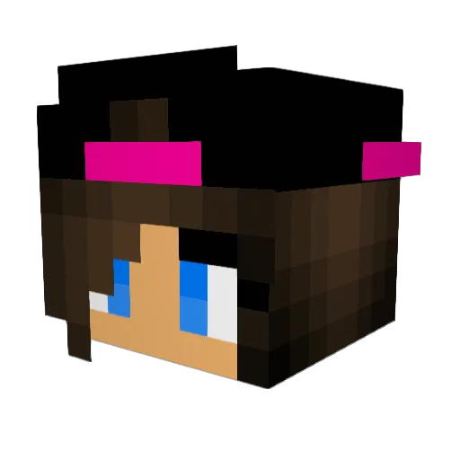 Camp_Queen Minecraft avatar head, 3D render
