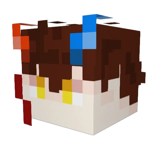 Campbell06 Minecraft avatar head, 3D render