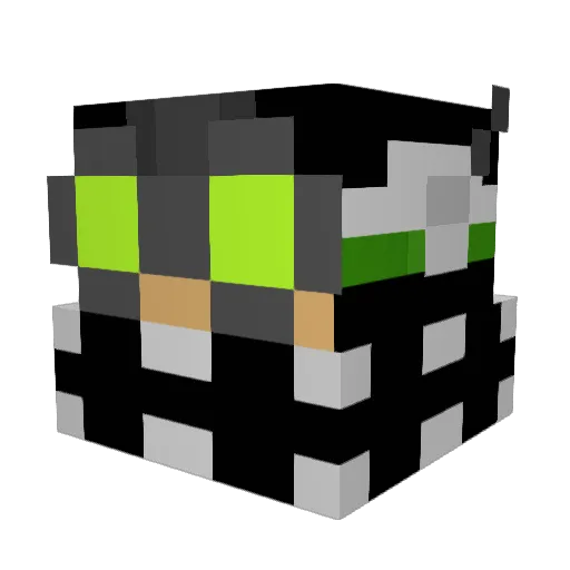 CampbellGolf Minecraft avatar head, 3D render