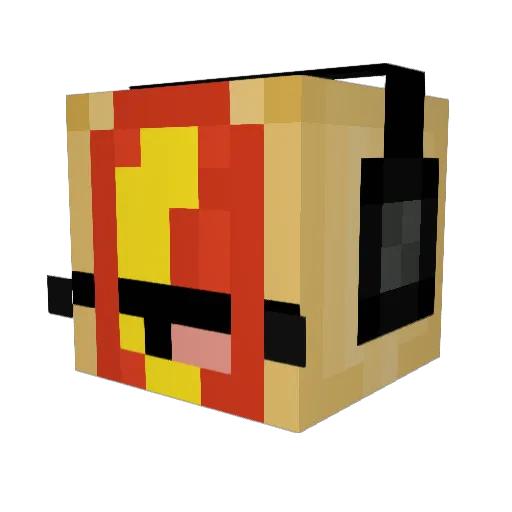 Camper012 Minecraft avatar head, 3D render